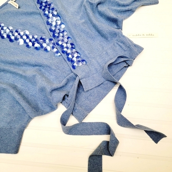 Robbi & Nikki Belted Cashmere Cardigan Sweater - Picture 3 of 10